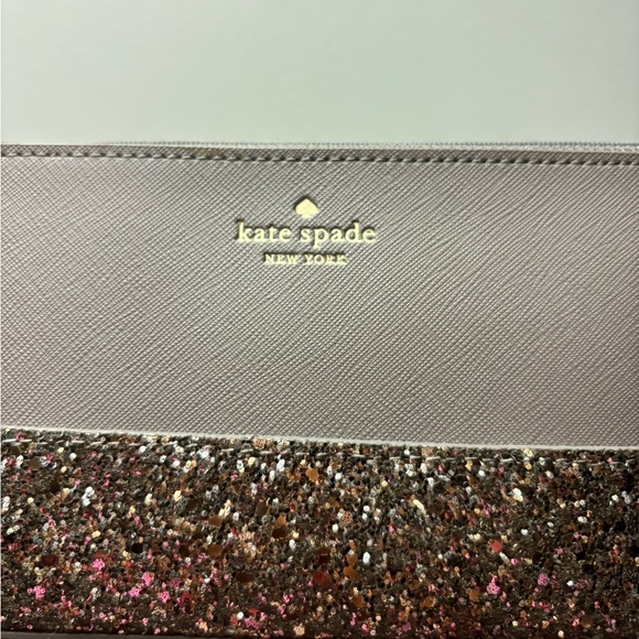 Kate Spade Purple Cosmetic Case with Glitter - Picture 5 of 5